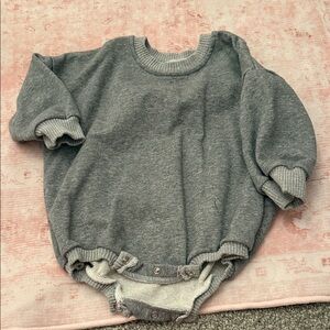 Gray Baby Romper